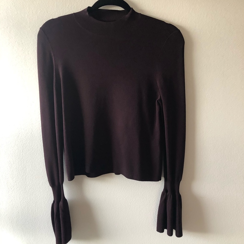 h&m long sleeve mock neck top